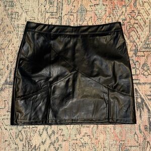 Sleek Black Mini Skirt